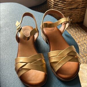 Penelope Chilvers Gold Sandals